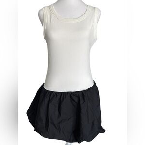 Good Luck Gem Black Mini Bubble Skirt Dress Medium NWT